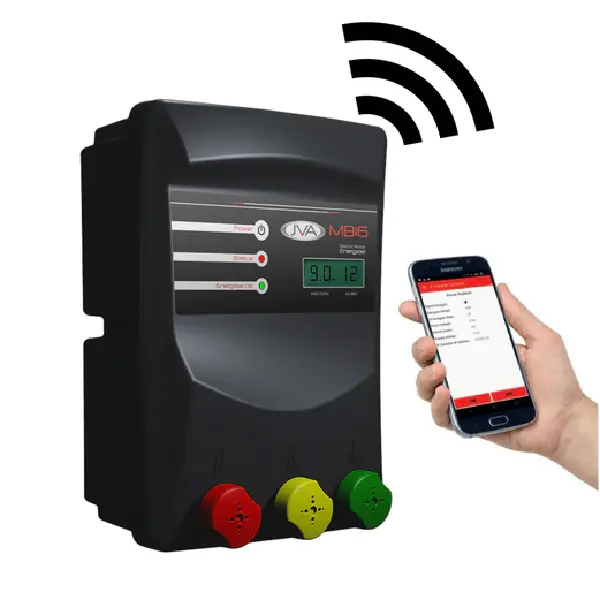 JVA MB8 Mains/Battery Electric Fence IP Energizer® 8J 45km of multiwire